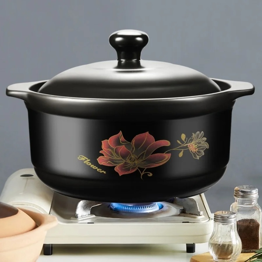 Home Cooking Channel - Chinese Ceramic Casserole Stew Pot Non