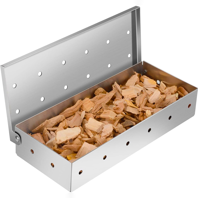 Stainless Steel Smoker Box for - Smoker Box Wood Chip 评论和价格