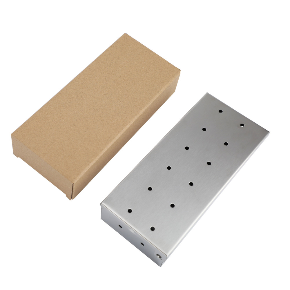 Stainless Steel Barbecue Smoke - Smoker Box Wood Chip 评论和价格