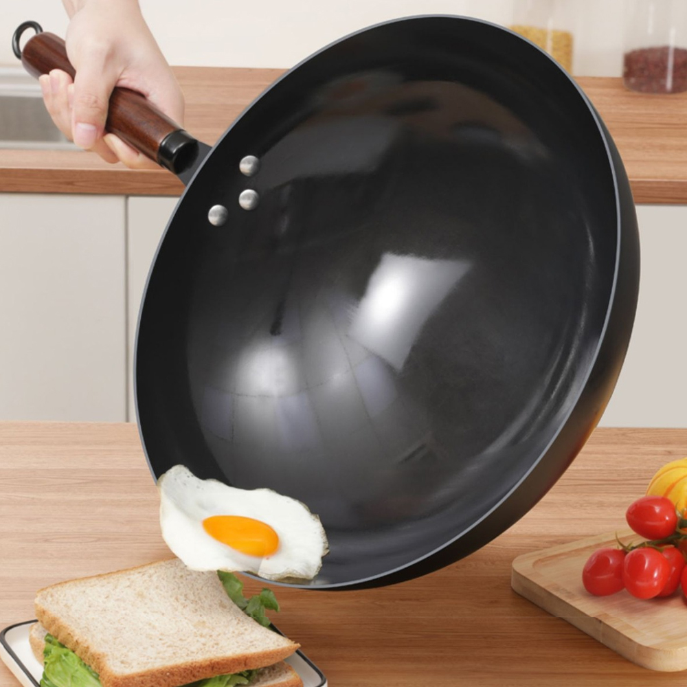 30/32cm Deep Wok Frying Pan No - Home Cooking Channel 评论和价格