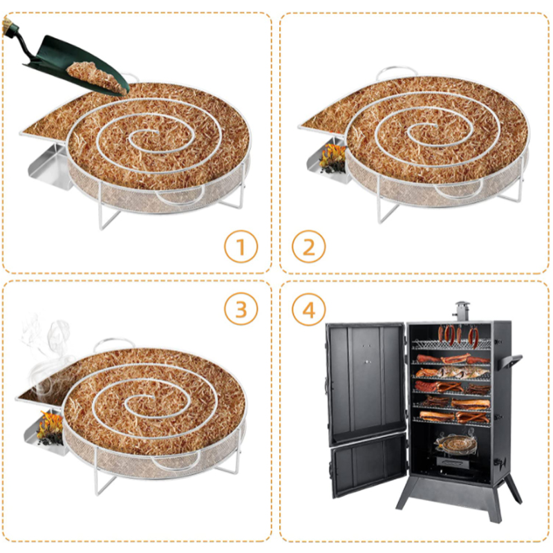 Cold Smoke Generator BBQ Acces - Smoker Box Wood Chip 评论和价格