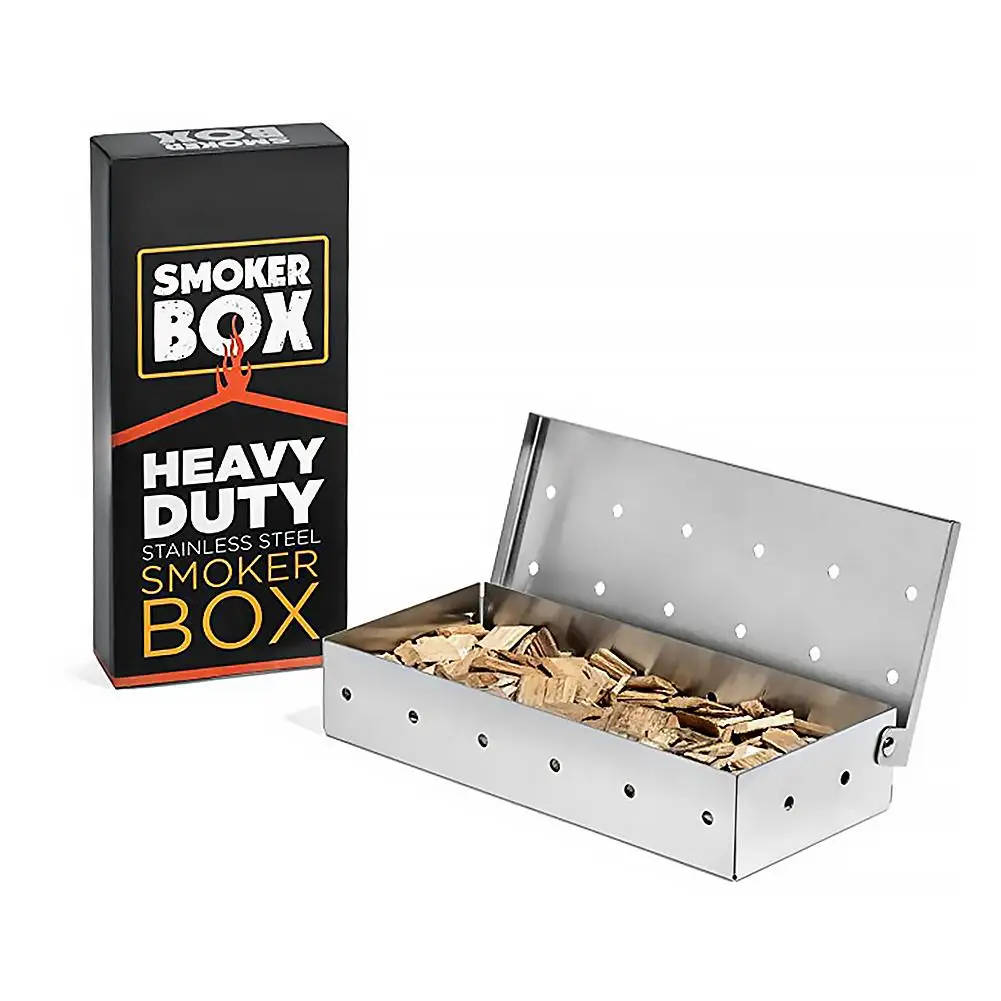 HQ Wood Chips BBQ Smoker Box f - Smoker Box Wood Chip 评论和价格