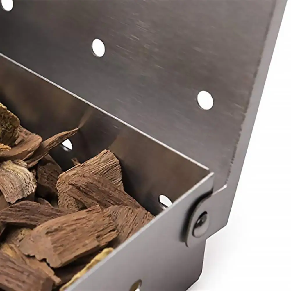 HQ Wood Chips BBQ Smoker Box f - Smoker Box Wood Chip 评论和价格