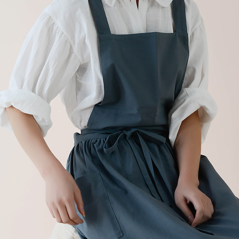 Women Cotton Linen Bib Apron J - Home Cooking Japanese 评论和价格