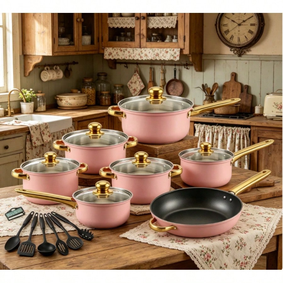 Stainless Steel Cookware Set C - Home Cooking Channel 评论和价格