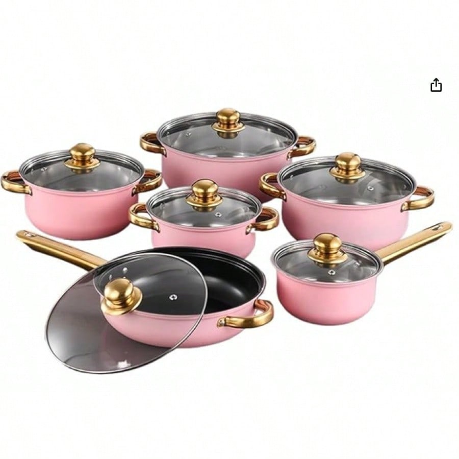 Stainless Steel Cookware Set C - Home Cooking Channel 评论和价格