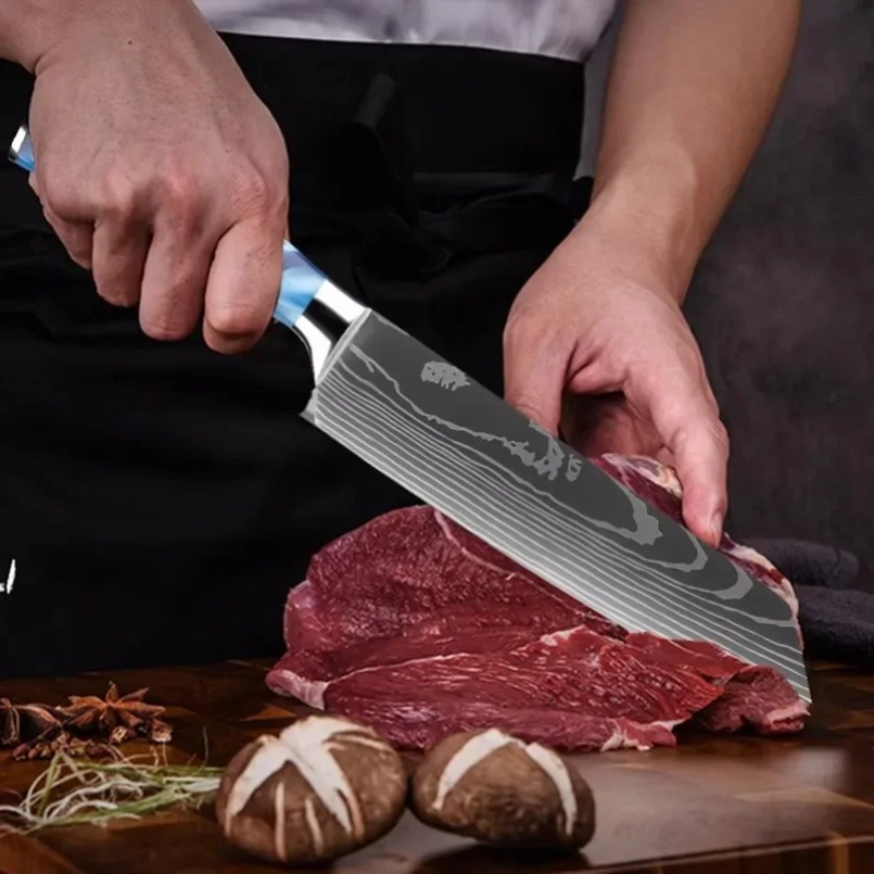 Damascus Patterned Laser Steel - Home Cooking Japanese 评论和价格