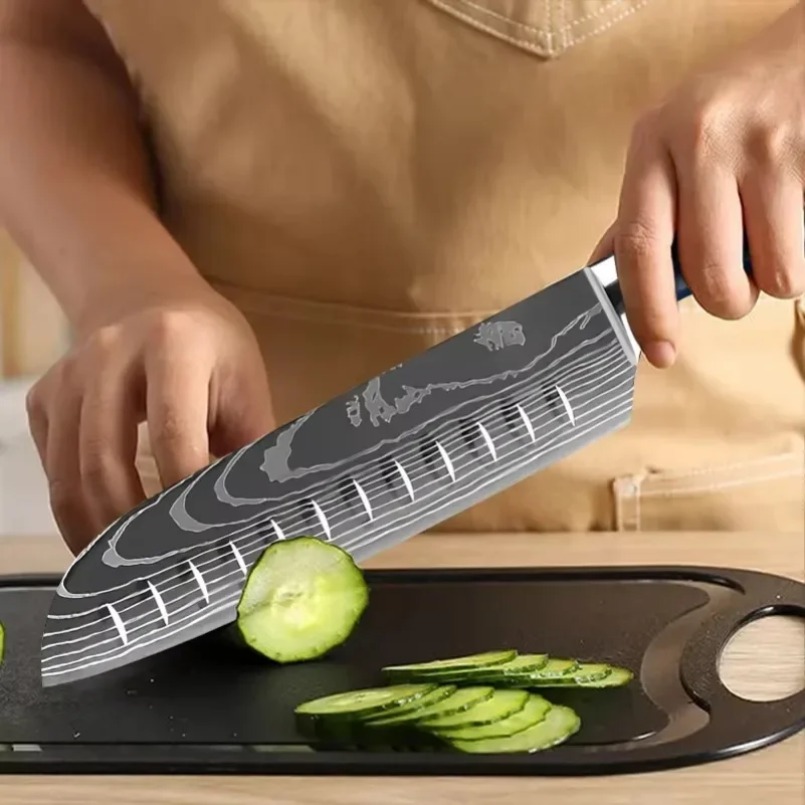 Damascus Patterned Laser Steel - Home Cooking Japanese 评论和价格