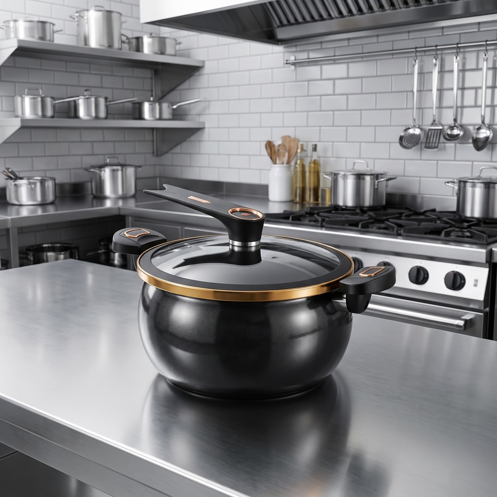 8L Large Black Enamel Micro Pr - Home Cooking Channel 评论和价格