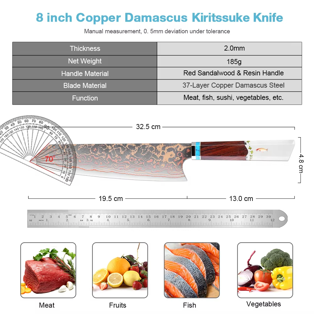 Kiritsuke Chef Knife,8 Inch, 3 - Home Cooking Japanese 评论和价格