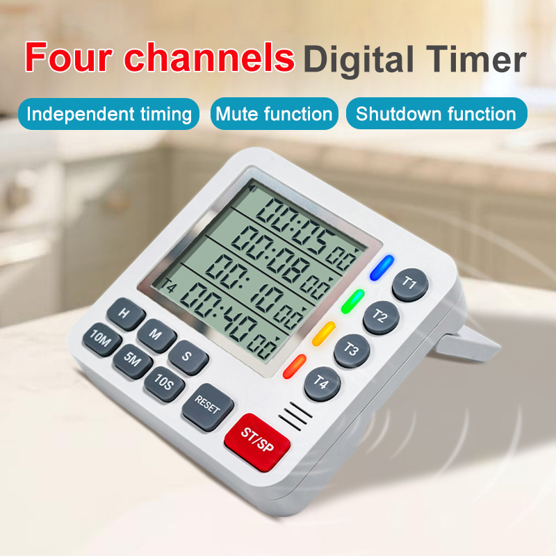 Magnetic Kitchen Timer 4 Chann - Home Cooking Channel 评论和价格