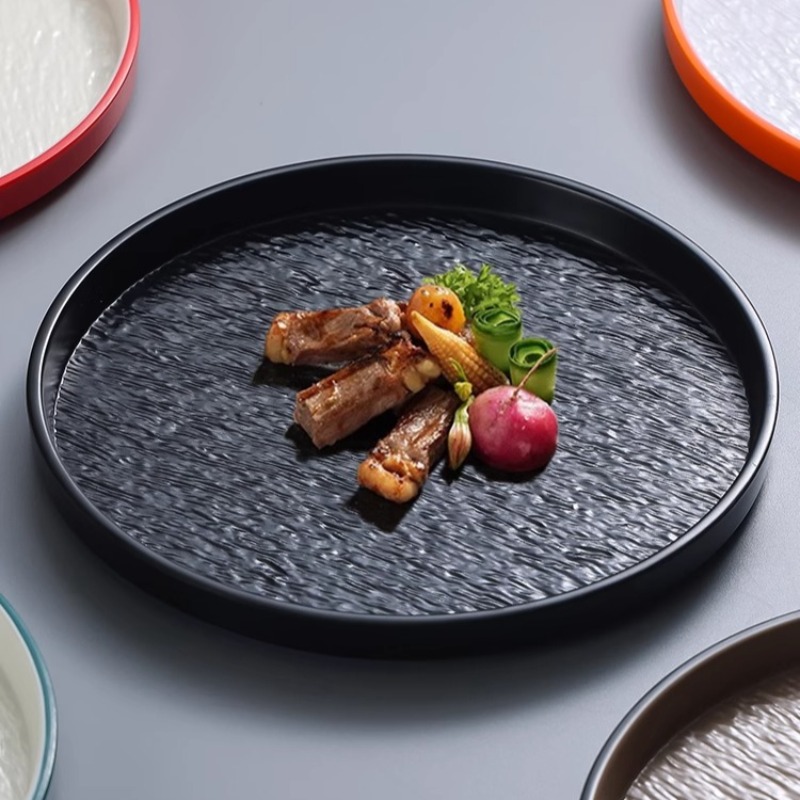 Modern Round Stone Melamine St - Home Cooking Japanese 评论和价格