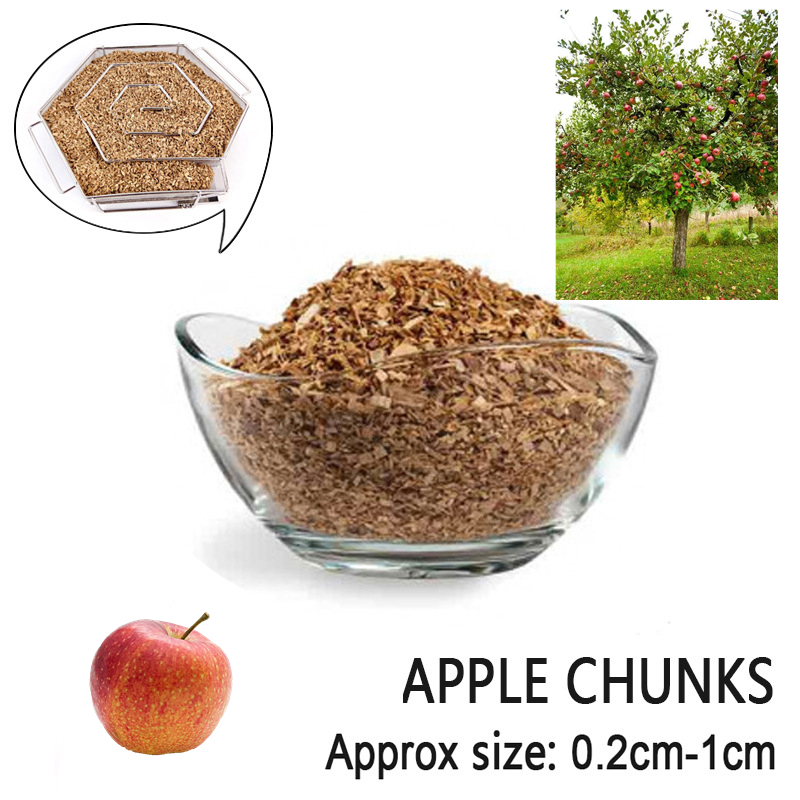 125g/bag Apple Cherry Oak Peca - Smoker Box Wood Chip 评论和价格